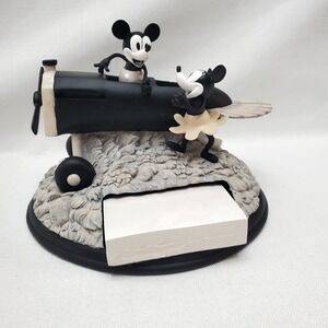Mickey & Minnie Mouse 1928 "Plane Crazy" Desk Notepad Holder●EXTREMELY RARE!